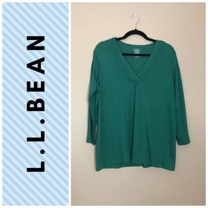 L.L.Bean V Neck Top